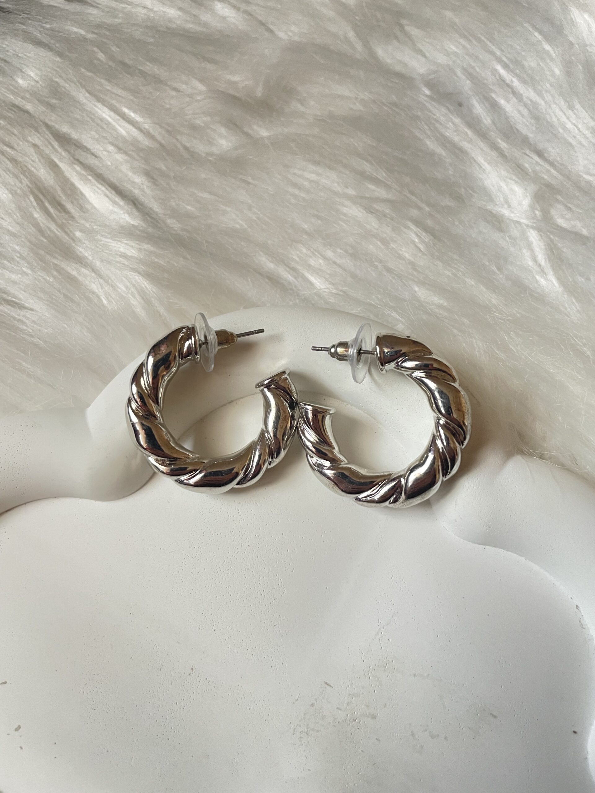 Silver Hoops